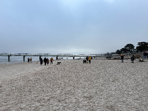 Strand bei Scharbeutz Richtung Timmendorfer Strand an der Ostsee