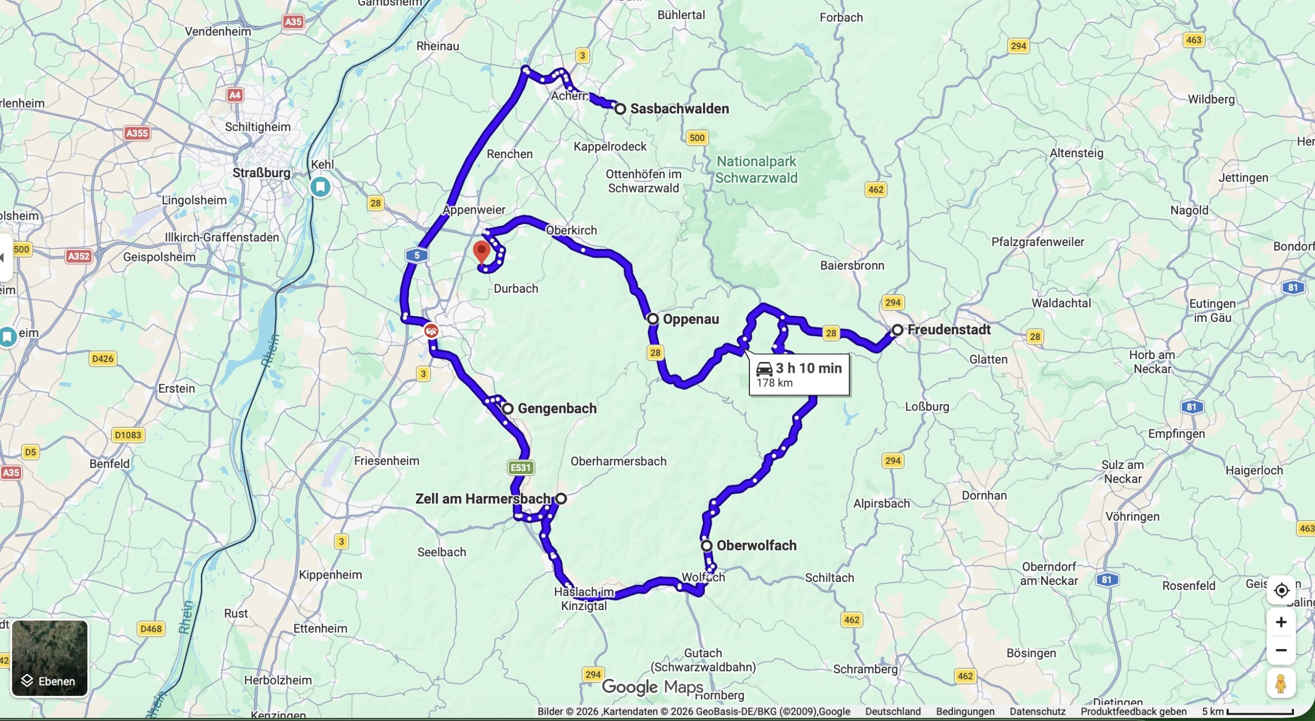 Unsere Wohnmobilroute durch den Schwarzwald